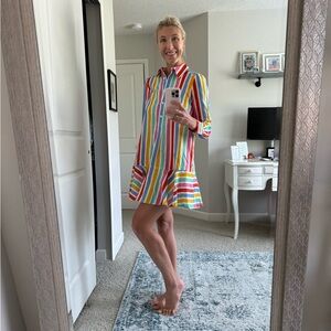 NWT Tuckernuck Chambray Callahan Shirt Dress multicolor XS